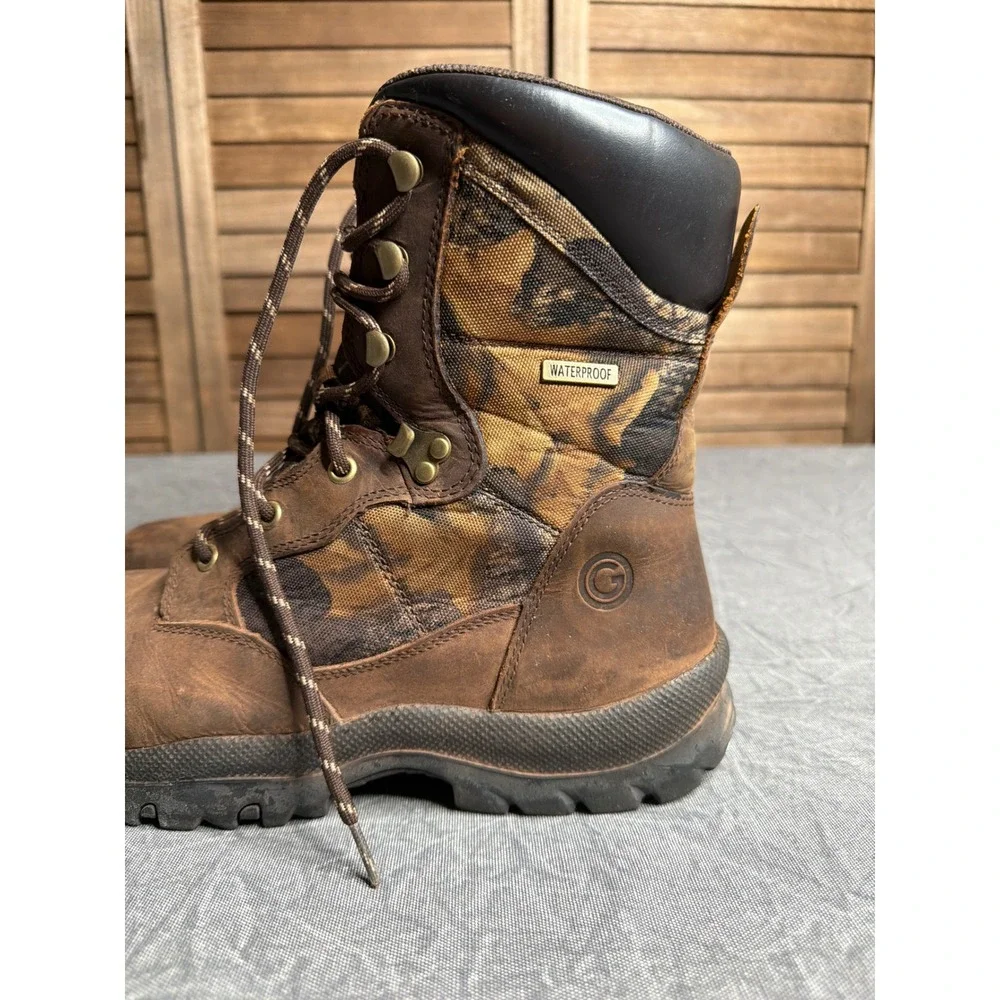 Outdoor Gear Hunting Boots Mens 11.5 Thinsulate Brown Camo Waterproof